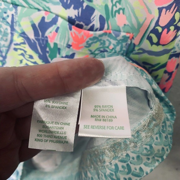 Lilly Pulitzer Pink and Blue Mini Dress - Picture 15 of 16